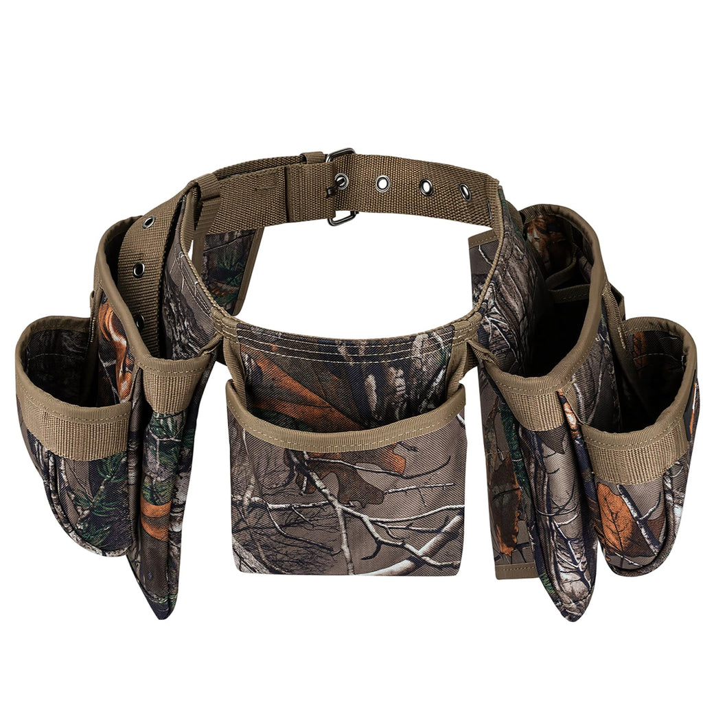 Camo Heavy Duty Adjustable Tool Belt with Pouches C6720