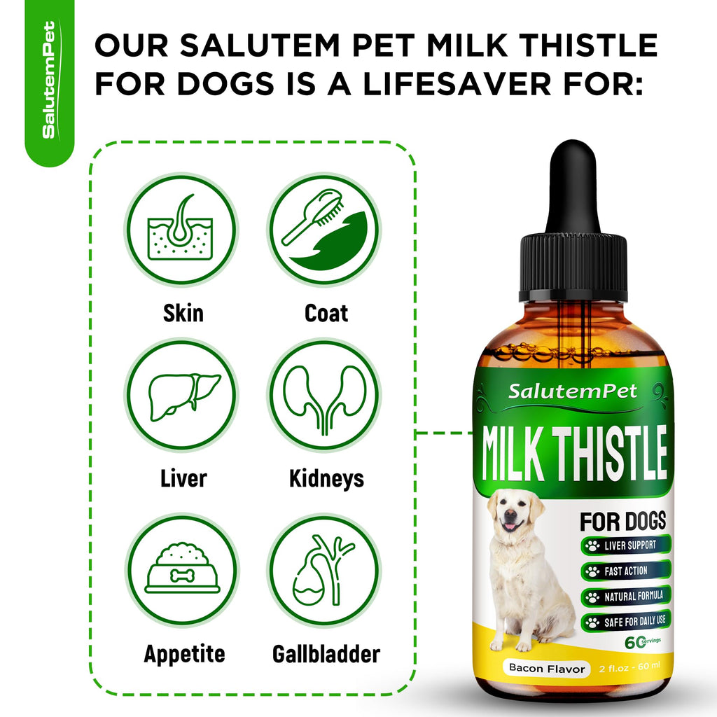 Milk Thistle Dog Liver Supplement 2 Oz X39860