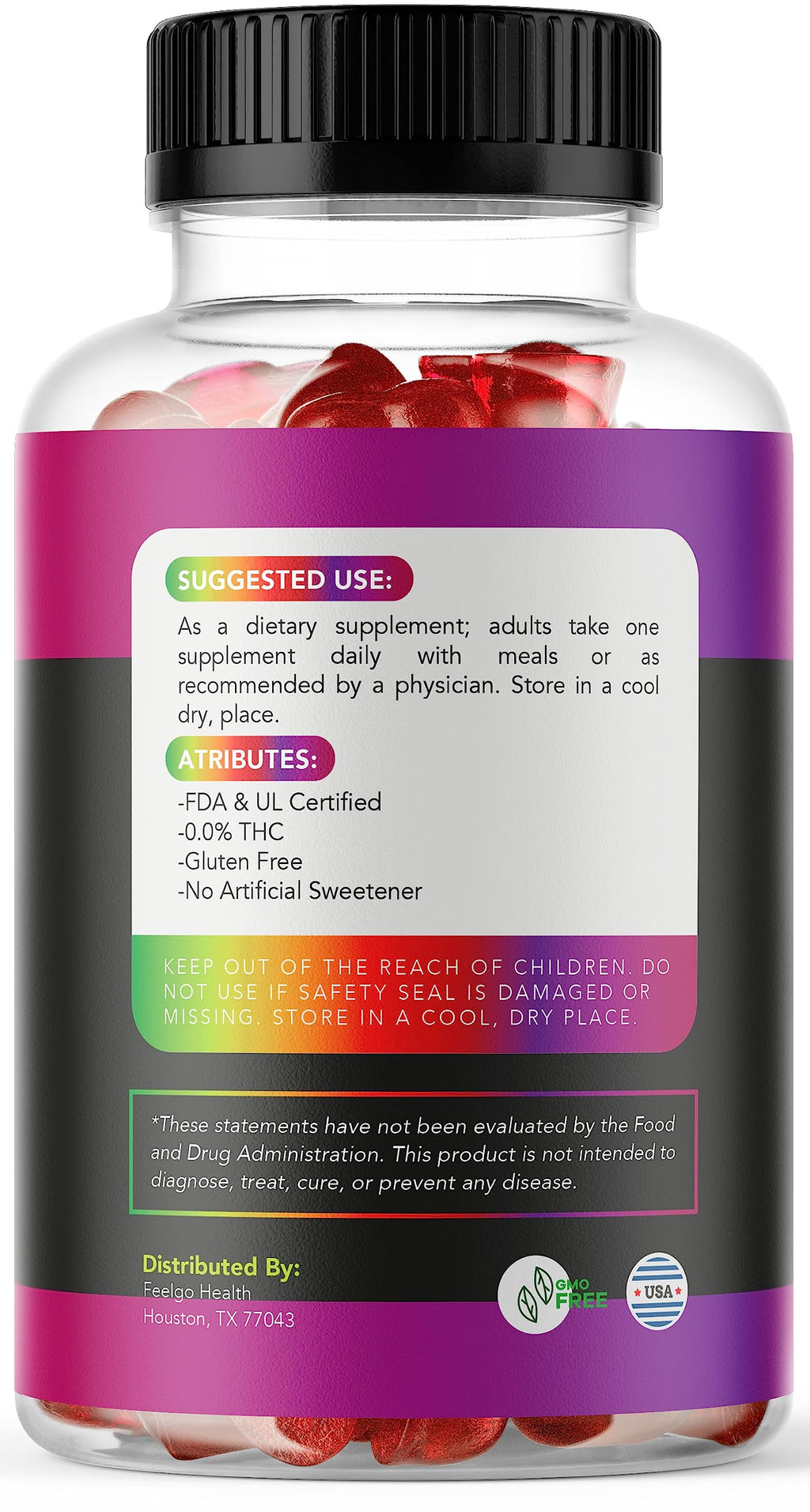 2 Pack Hemp Gummies 300 MG H152