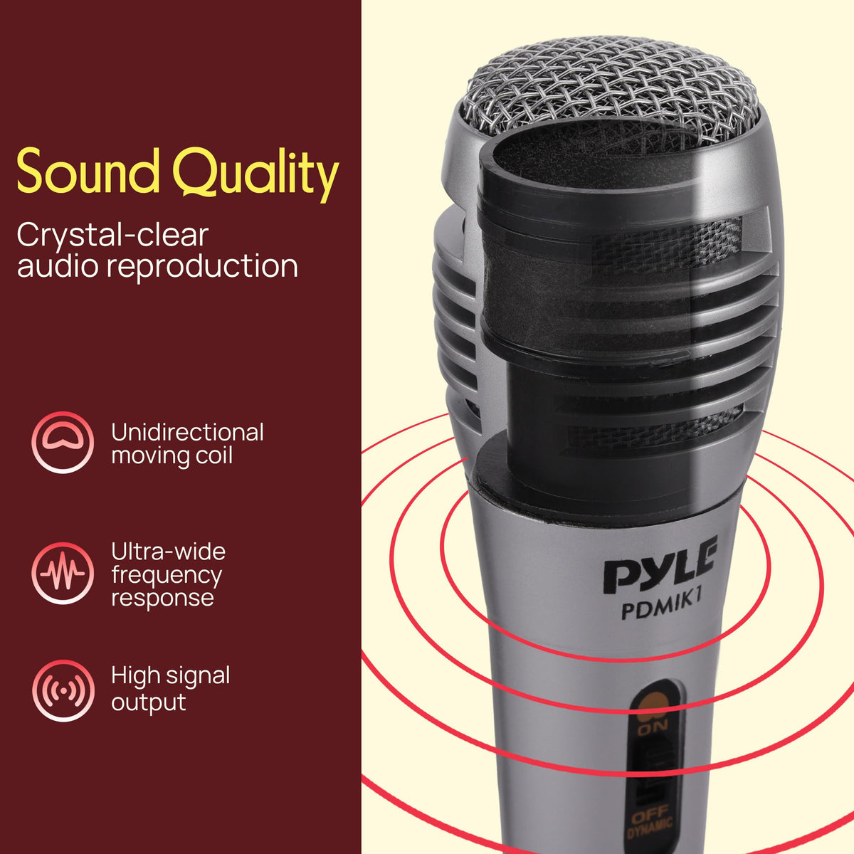Wired Dynamic Handheld Microphone with XLR Cable T7161