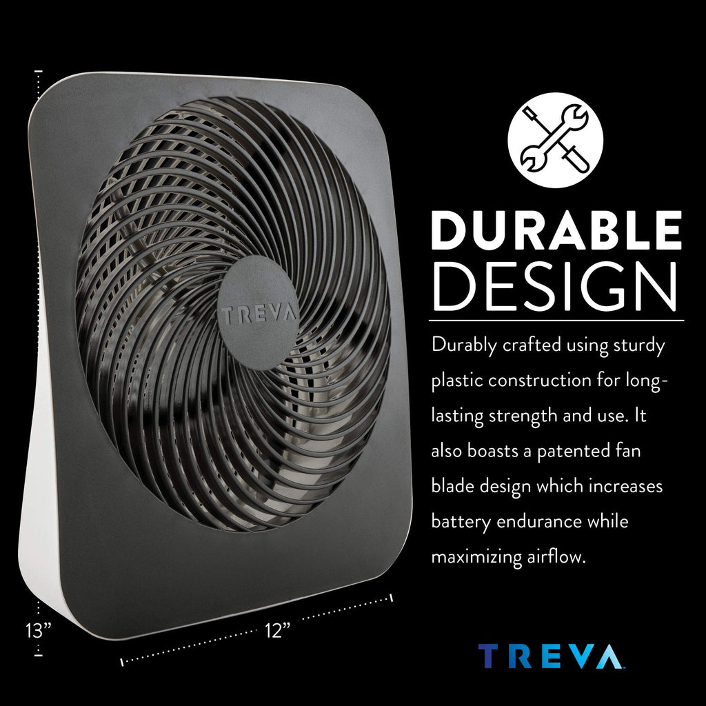 10-Inch Portable Battery Fan with 2 Cooling Speeds N506383