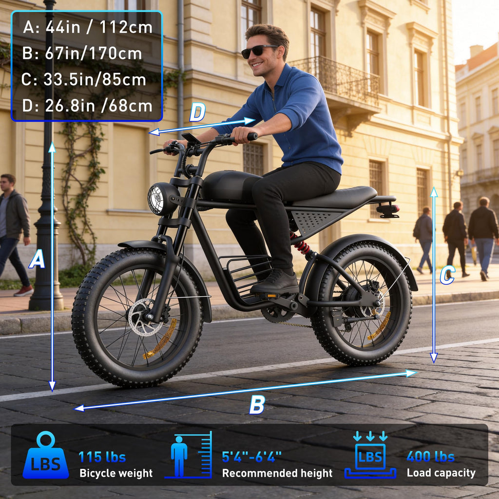 Electric Bike 1500/2000/3000 Peak 30-37MPH V54876