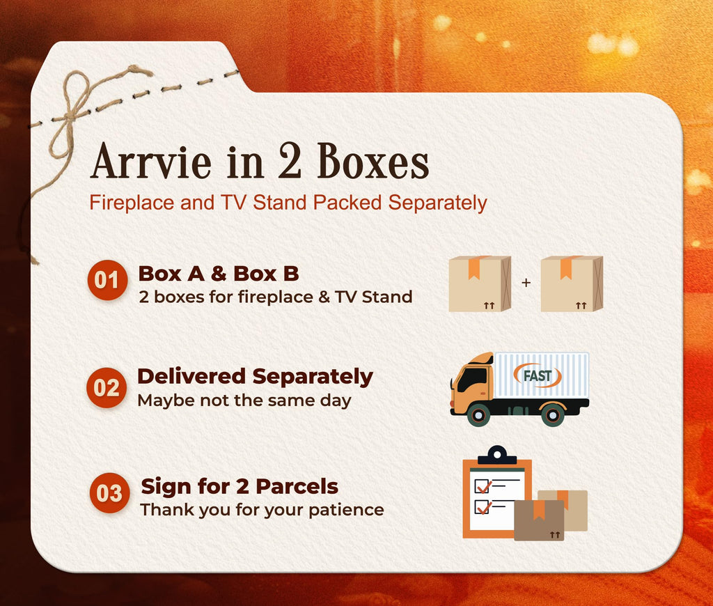 70'' TV Stand with 42'' Electric Fireplace, 3 Drawers, Distressed White P363259