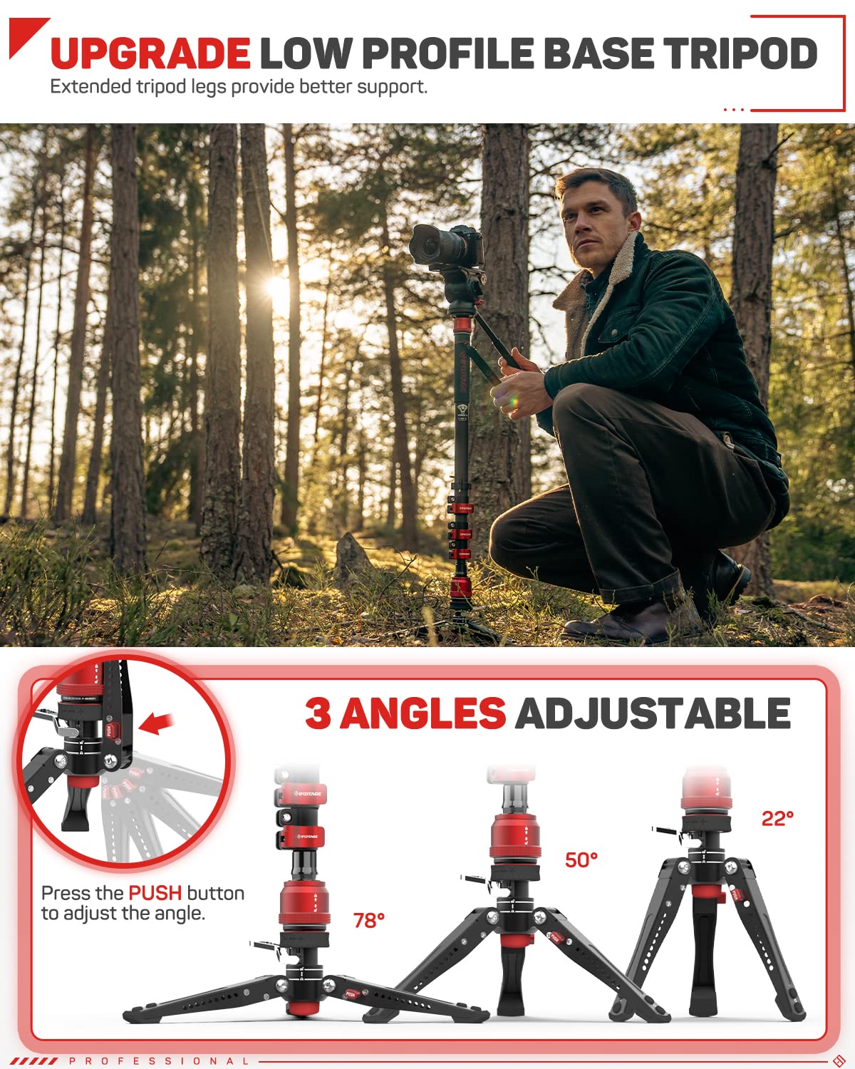 Carbon Fiber Monopod H3032