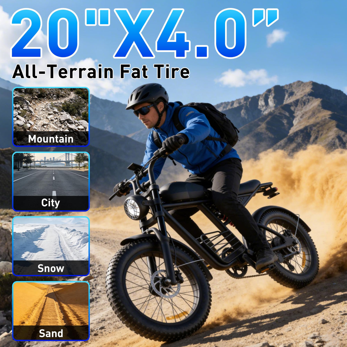 Electric Bike 1500/2000/3000 Peak 30-37MPH V54876