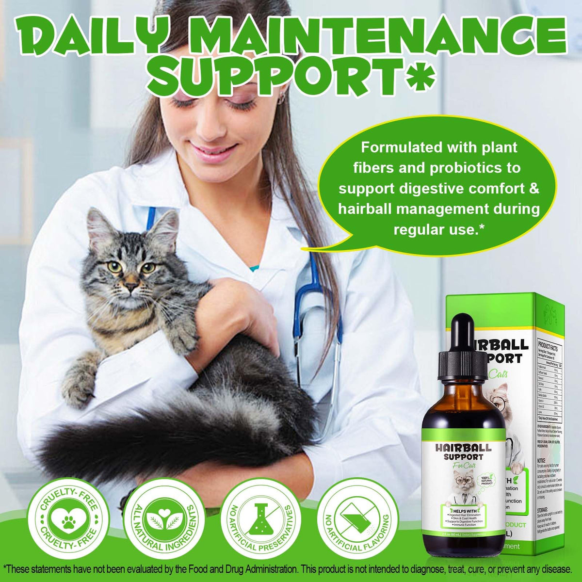 Chicken Flavor Hairball Treatment for Cats H170