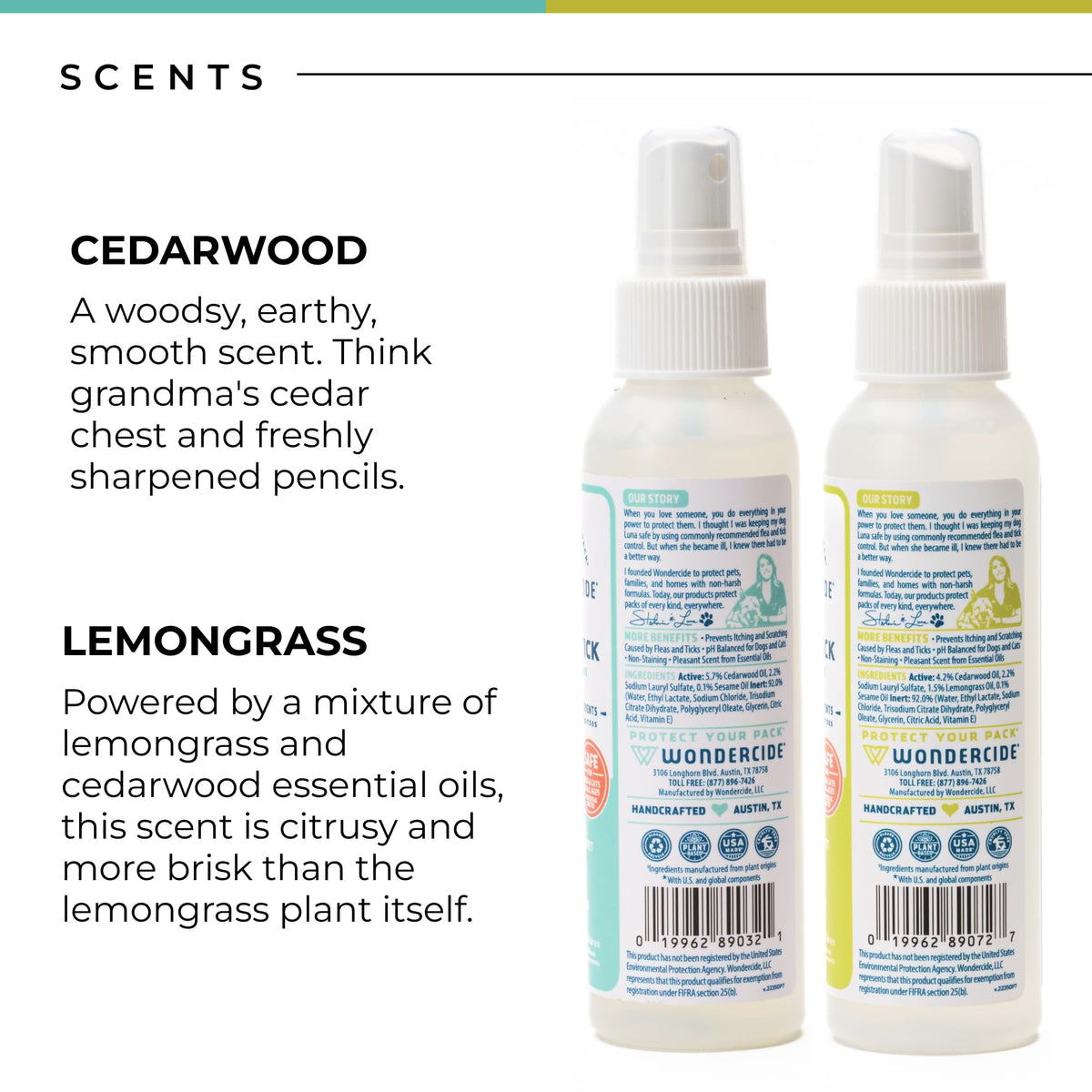 Flea, Tick and Mosquito Spray 4 oz Lemongrass & Cedarwood S342781