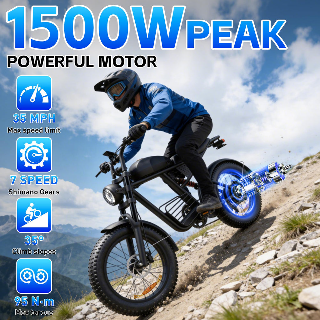 Electric Bike 1500/2000/3000 Peak 30-37MPH V54876