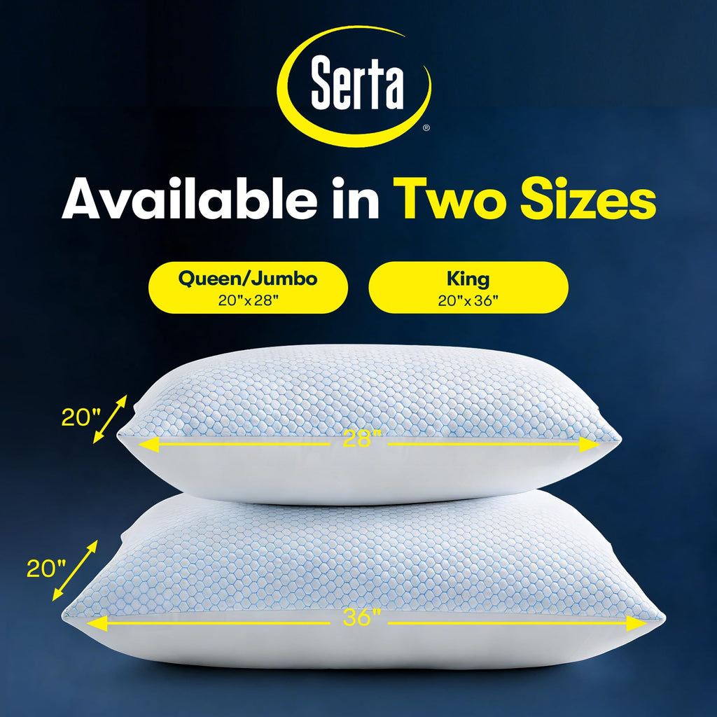 Queen Size Set of 2 Cooling Bed Pillows K211551