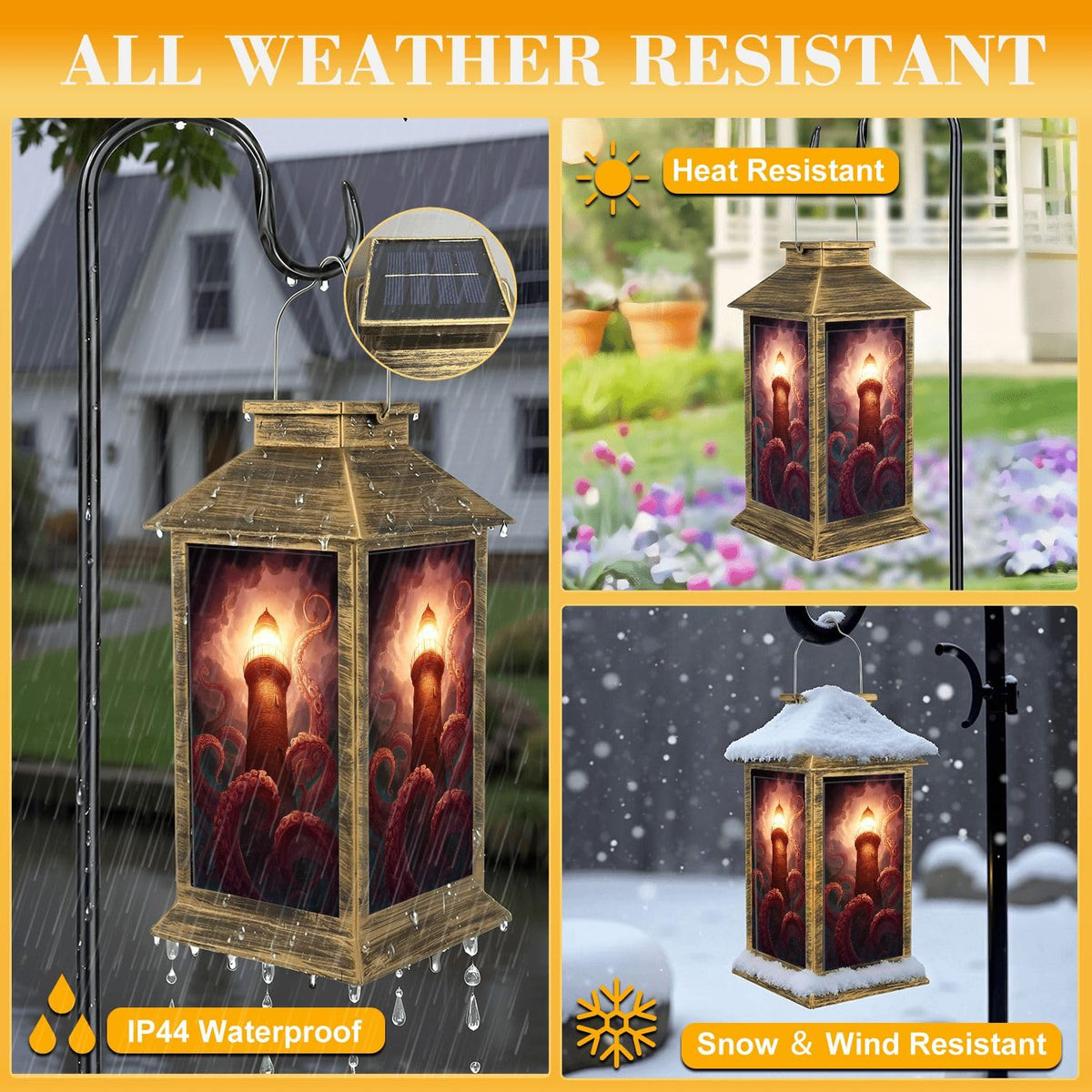 Solar Outdoor Hanging Lantern C905548