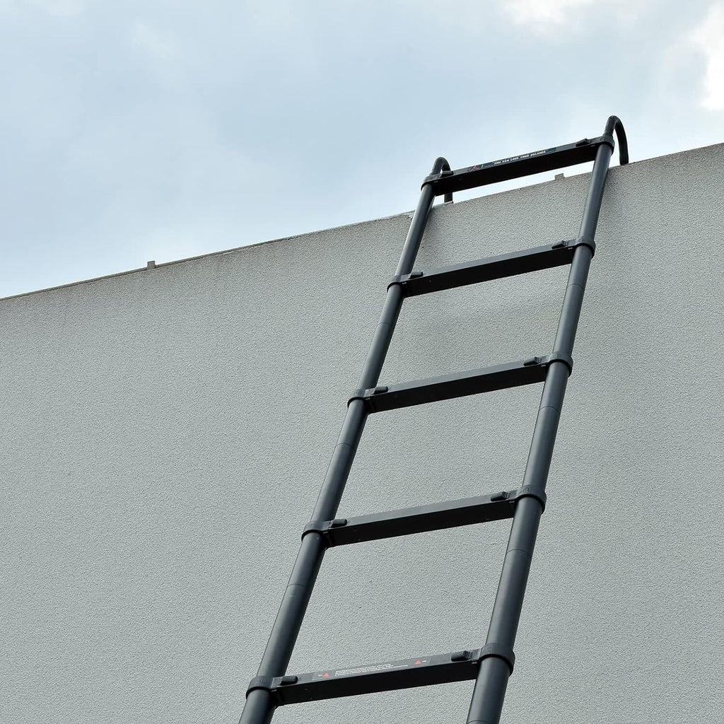20.3ft Aluminum Telescoping Ladder with Roof Hooks B835