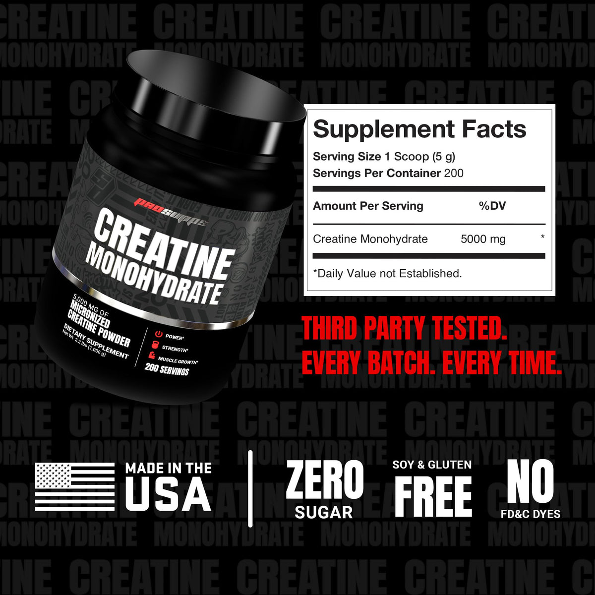 Creatine Monohydrate Powder Unflavored B681033