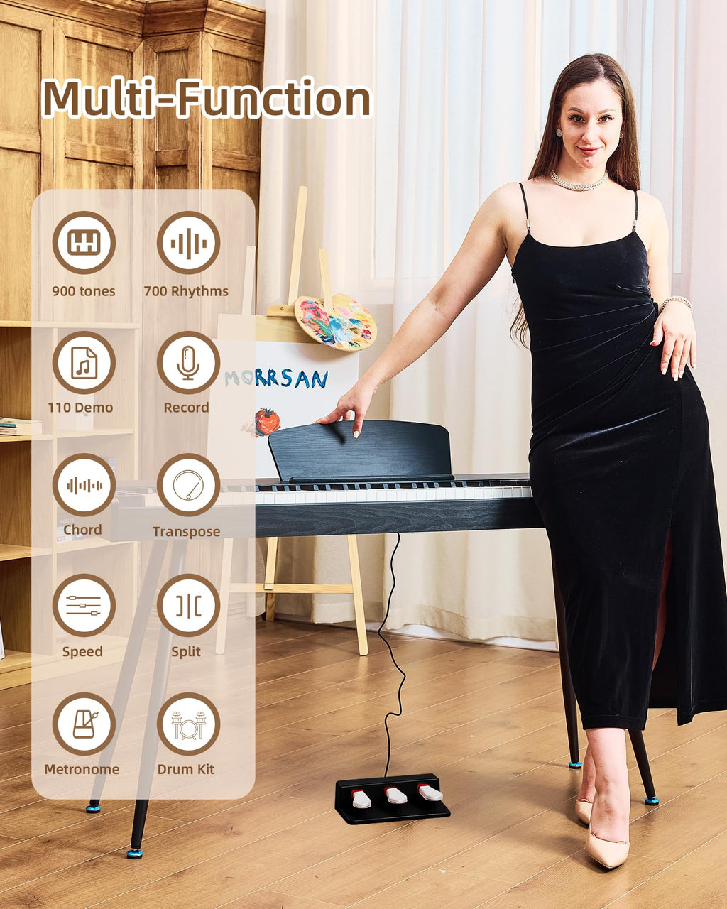 88 Key Weighted Digital Piano T982263