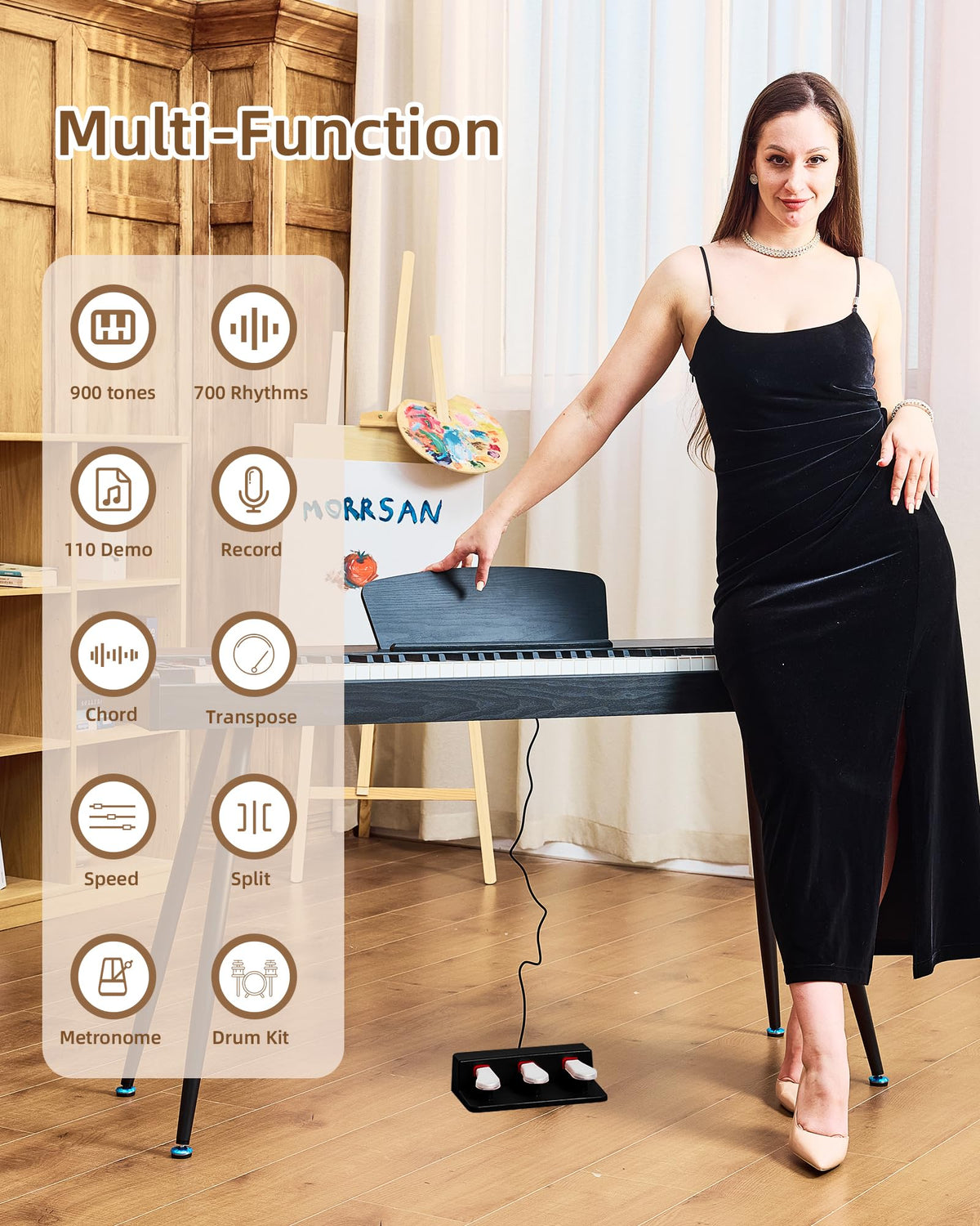 88 Key Weighted Digital Piano T982263