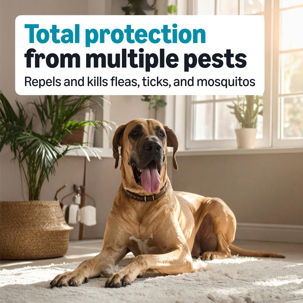 Flea, Tick & Mosquito Topical Treatment for X-Large Dogs, 6 Count W2153