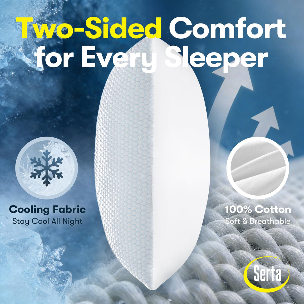 Queen Size Set of 2 Cooling Bed Pillows K211551