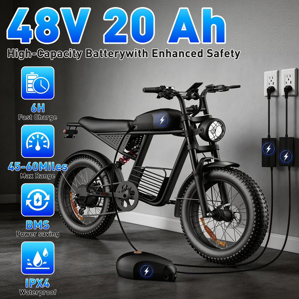 Electric Bike 1500/2000/3000 Peak 30-37MPH V54876