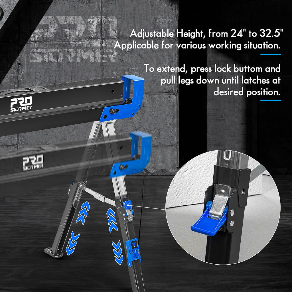 Heavy-Duty Folding Sawhorse 2 Pack A56077