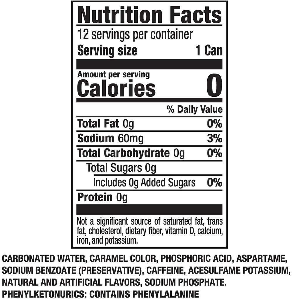 Zero Sugar 12 Ounce 12 Count J47132