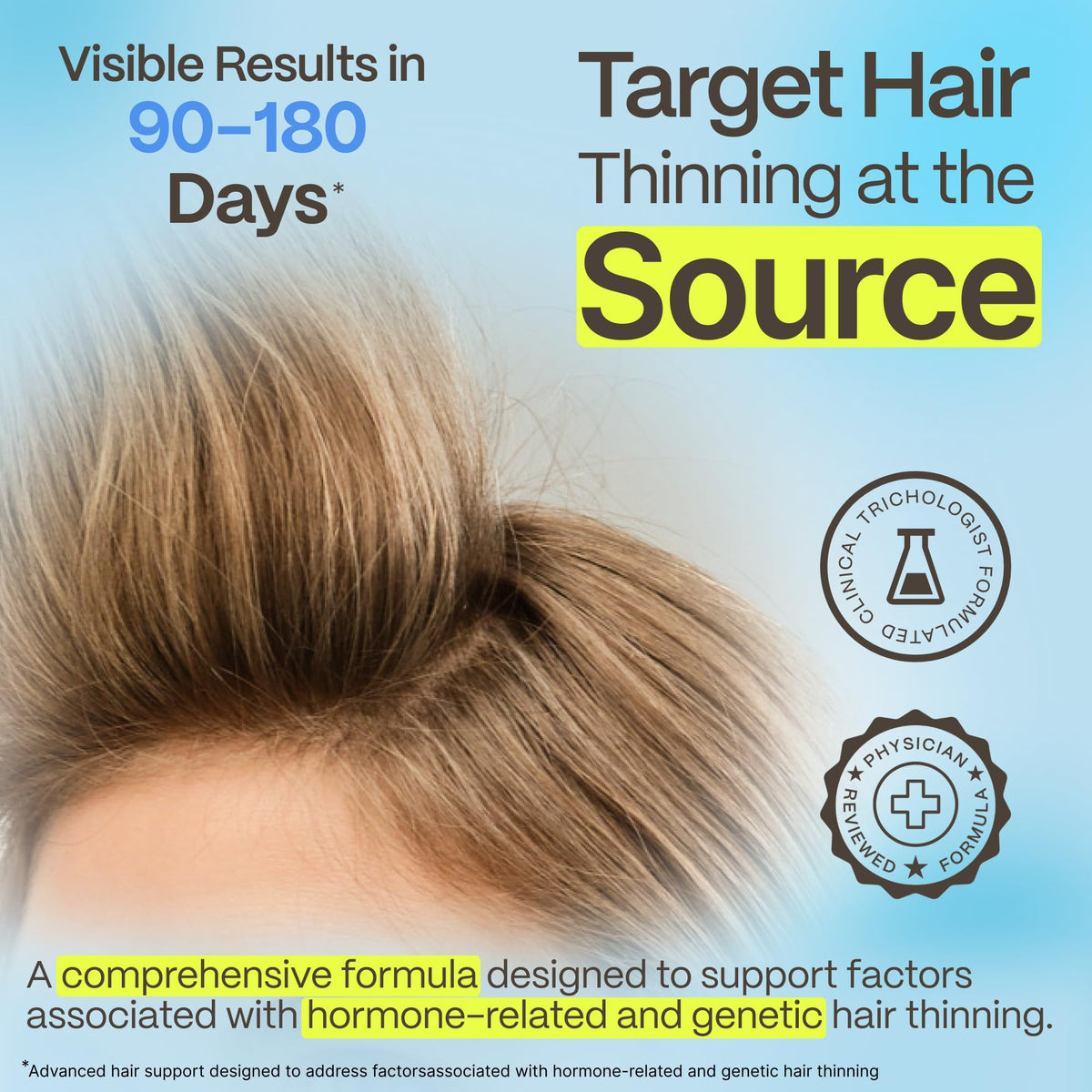 DHT Blocker Hair Growth Supplement with Saw Palmetto & Pumpkin Seed Oil F463546
