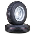 Trailer Tire Wheel 4.80-8 6-Ply 5 Lugs 4.5 Silver Rim Pk2 X599207