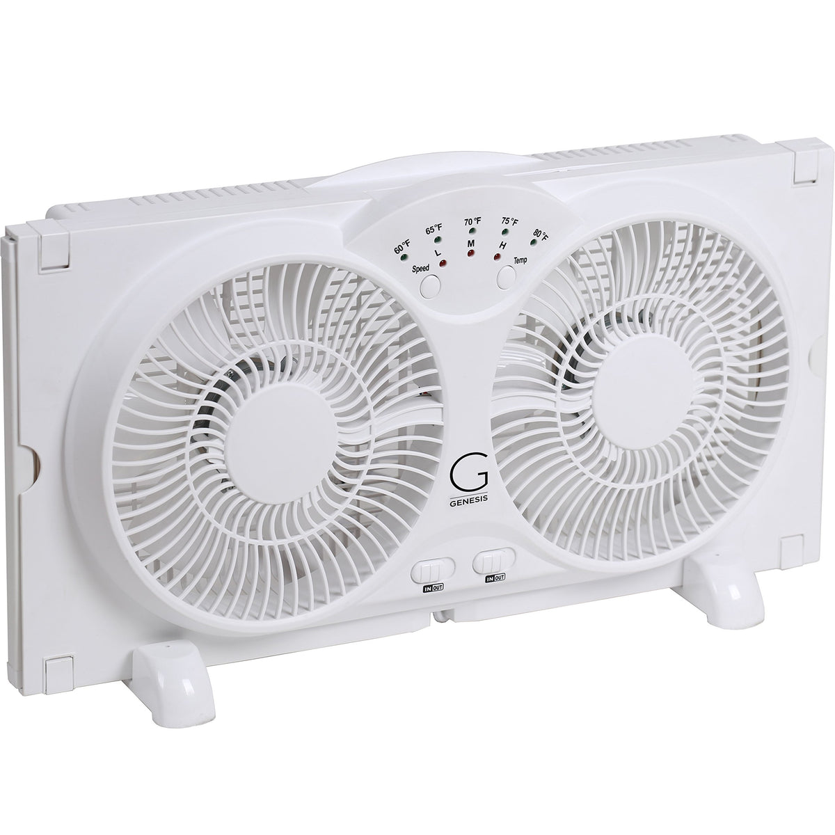 Twin High Velocity Reversible AirFlow Fan White N496241