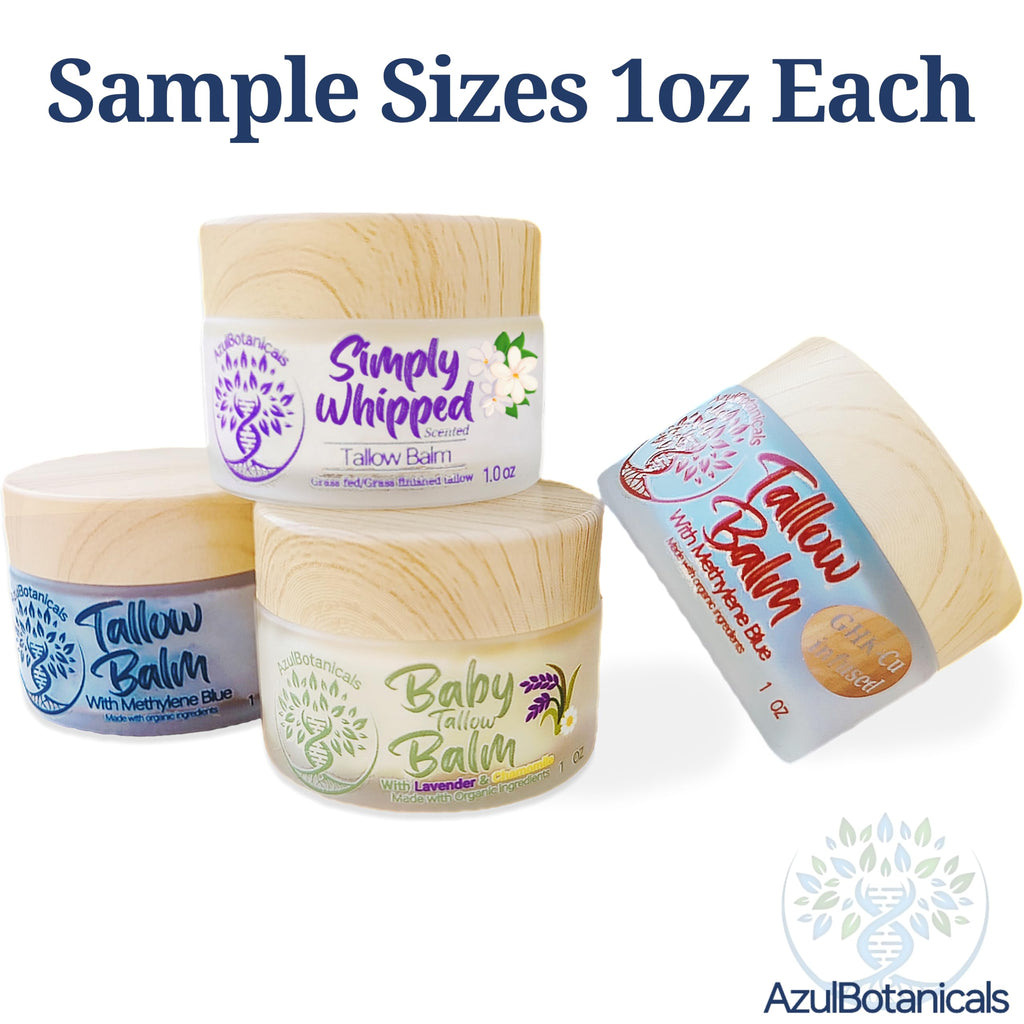 Whipped Tallow Balm Sample Pack, 4 Scents, 1 oz Each O502396
