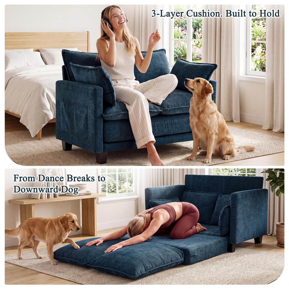 49" Convertible Sofa Bed O452