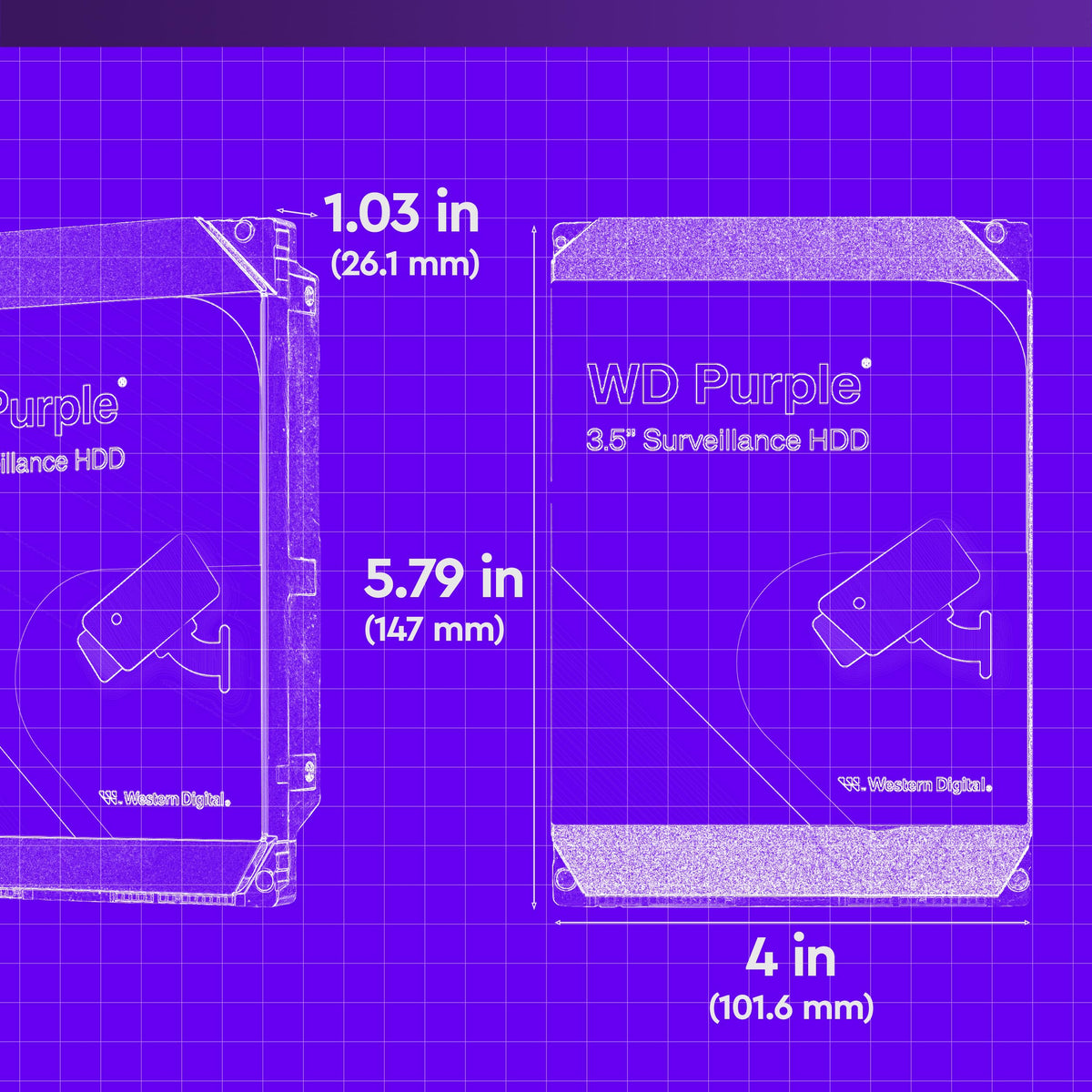 4TB Surveillance Internal Hard Drive HDD D884