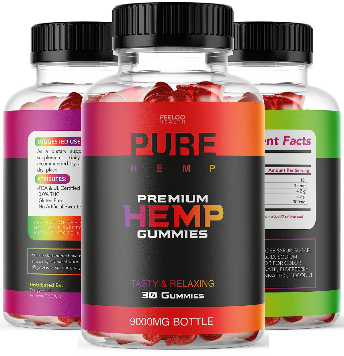 2 Pack Hemp Gummies 300 MG H152