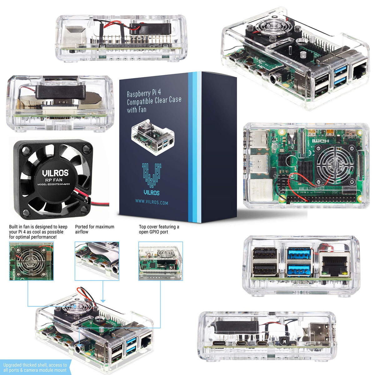 Raspberry Pi 4 Starter Kit with 64GB Micro SD Card C3385