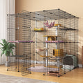 Large Indoor Cat Playpen Metal Wire Cage 55L x 55W x 55H Inchs T474