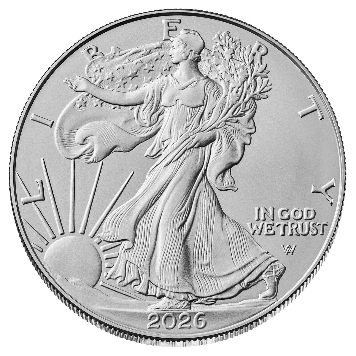 2026 U.S. Silver Eagle 1 oz Brilliant Uncirculated J34505