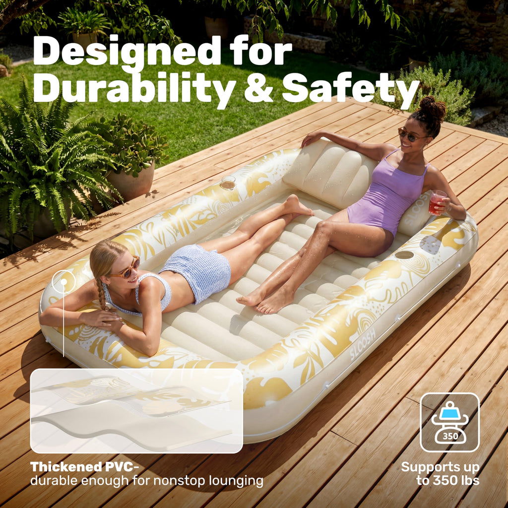 Inflatable Tanning Pool Lounger Float W3702