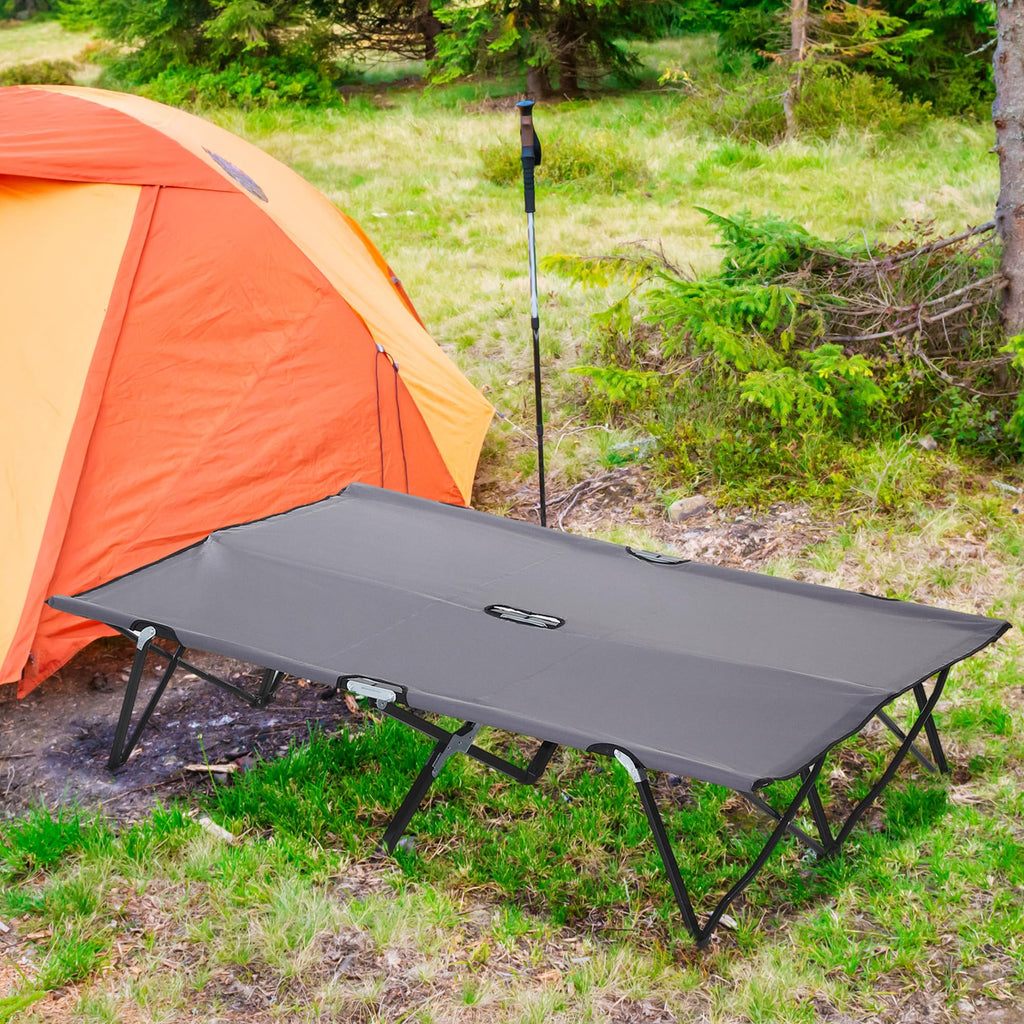 2 Person Folding Camping Cot with Carry Bag N981354