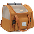 Brown Expandable Cat Backpack I4685